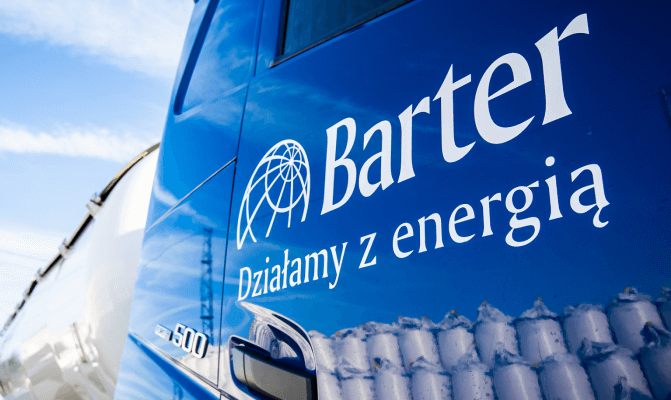 Samochód firmowy Barter — działalność w branży energetycznej