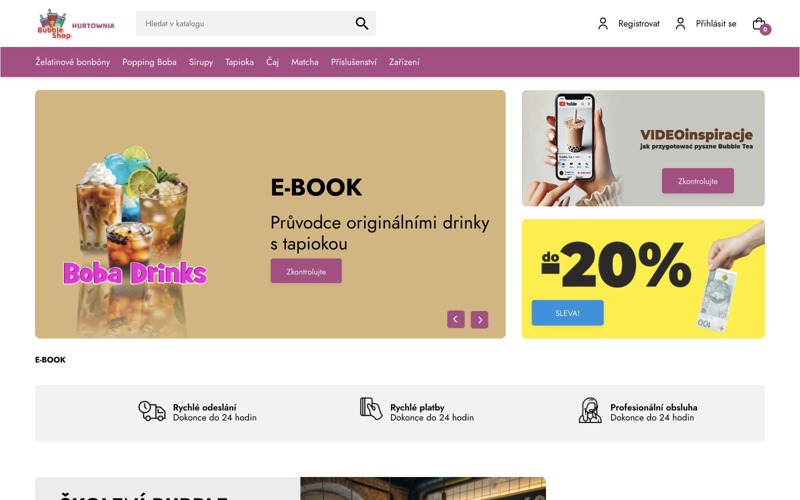 Lodziarz.pl: Bubbleshop.cz — czeska wersja sklepu