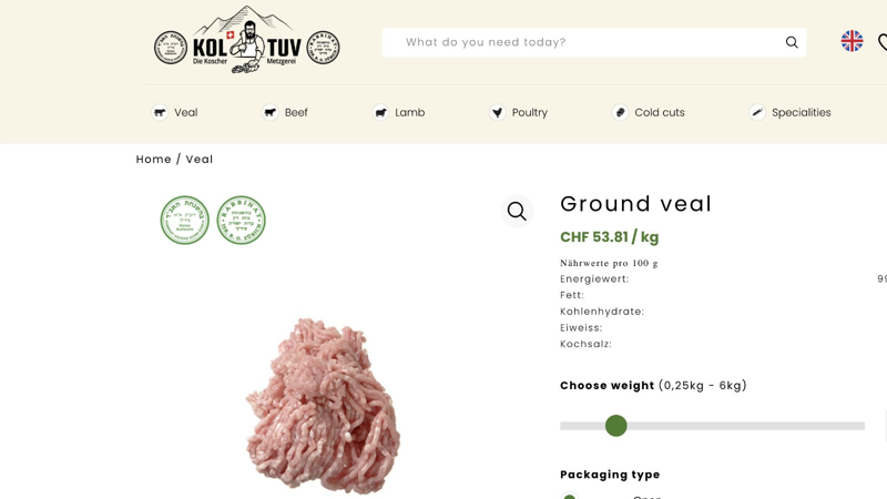 Kol Tuv: Karta produktu — wybór wagi i opakowania