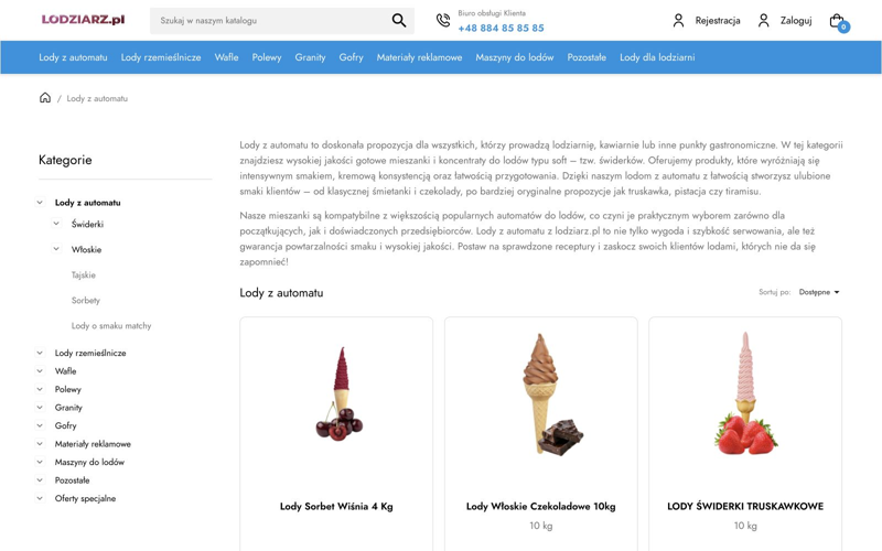 Lodziarz.pl: Lodziarz.pl — katalog produktów