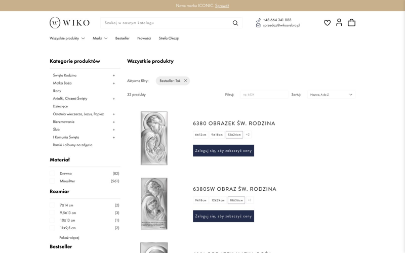 Wiko Srebro: Lista bestsellerów